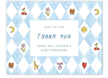 Playtime Flat Birth Announcements Thank You Cards