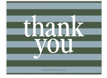Classic Color Flat Birth Announcements Thank You Cards