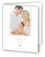 Our Little Love Foil-Pressed Birth Announcement Thank You Cards 