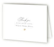 Sending Love Foil-Pressed Birth Announcement Thank You Cards 
