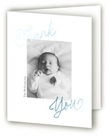 Sweet Welcome Foil-Pressed Birth Announcement Thank You Cards 