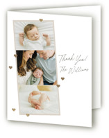 Lots of Love Foil-Pressed Birth Announcement Thank You Cards 