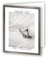 Edgy Foil-Pressed Birth Announcement Thank You Cards 