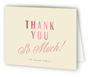 Adeline Foil-Pressed Birth Announcement Thank You Cards 