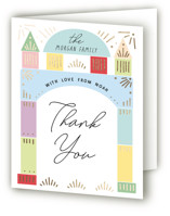 Toy Blocks Foil-Pressed Birth Announcement Thank You Cards 