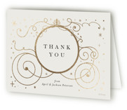 Disney's Cinderella Carriage Foil-Pressed Birth Announcement Thank You Cards 