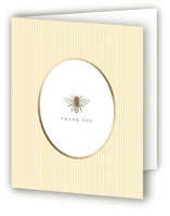 Sweet Bee Foil-Pressed Birth Announcement Thank You Cards 