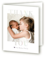 BFFs Gloss-Press® Birth Announcement Thank You Cards
