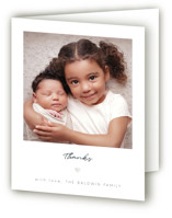 Simple Signature Gloss-Press® Birth Announcement Thank You Cards