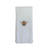 Fingertip Towel Embroidered with Bumble Bee Design Bath Towels
