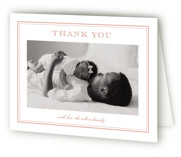 Engraved Birth Announcement Thank You Cards