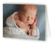 little name Birth Announcement Thank You Cards