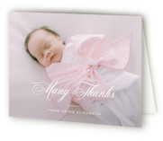 Formal Classic Birth Announcement Thank You Cards
