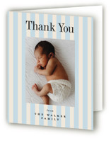 Midi Stripe Birth Announcement Thank You Cards