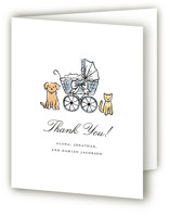 Family Doodle Birth Announcement Thank You Cards