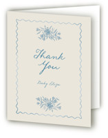 Vintage Love Birth Announcement Thank You Cards