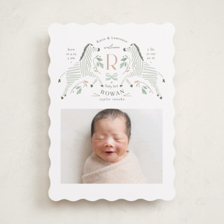 Hearts and Stripes Birth Announcements