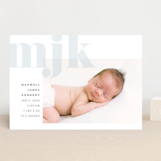 Monogramme Birth Announcements