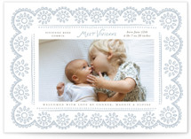 Handdrawn Eyelet Birth Announcements