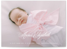Formal Classic Birth Announcements