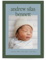 Classic Color Birth Announcements