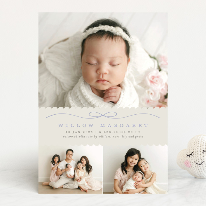 Scallops Birth Announcements by Laura Hankins Minted