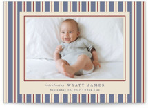 Colorful Stripes Birth Announcements