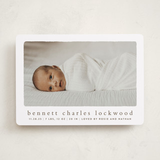 Rustic Birth Announcements