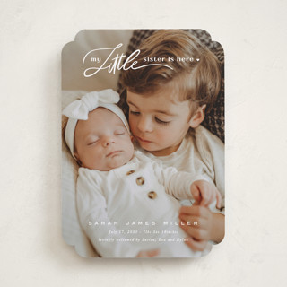 Sibling intro Birth Announcements