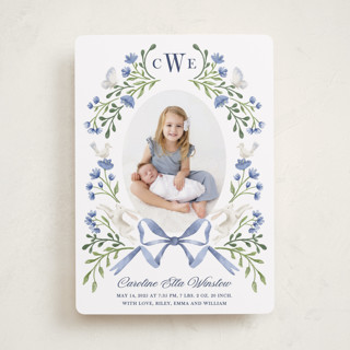 Floral Forest Friends Birth Announcements