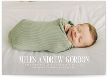 Simply stated Birth Announcements