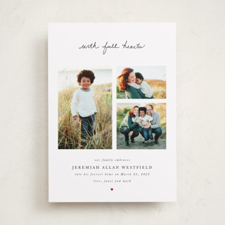 With Full Hearts Birth Announcements