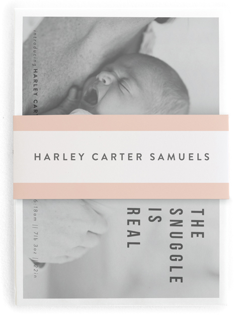 The Snuggle is Real Birth Announcement Belly Bands