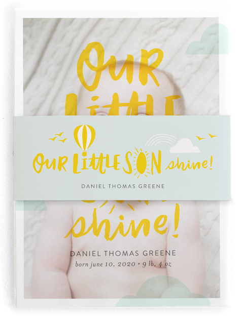 Little Sonshine Birth Announcement Belly Bands