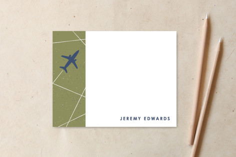 The Jet Set Notecard Customizable Stationery
