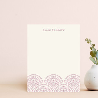 Bohemian Scallops Stationery Customizable Stationery