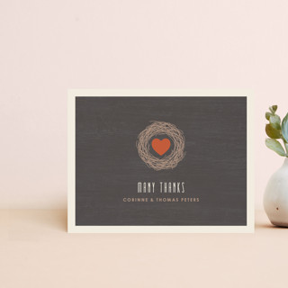 Love Nest Thank You Card Customizable Stationery