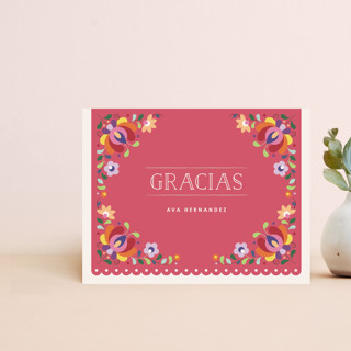 Botanical Banner Notecard (Gracias) Customizable Stationery