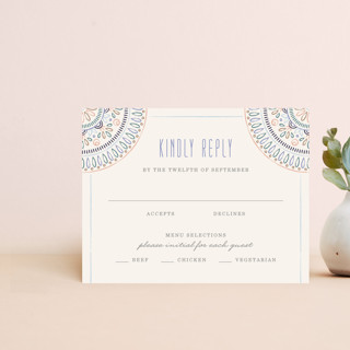 Jardin Mandala RSVP Card Customizable Stationery