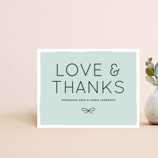 Knotted Thank You Card Customizable Stationery