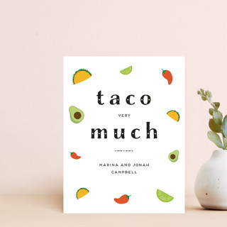 Taco Baby Thank You Customizable Stationery