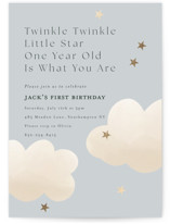 Foil-Pressed Children's Birthday Party Invitations