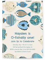 Foil-Pressed Children's Birthday Party Invitations