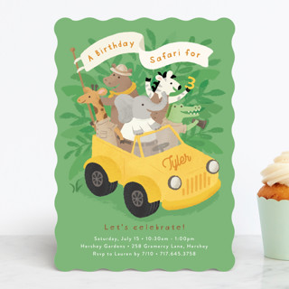 birthday safari Children's Birthday Party Invitations