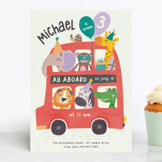 Come Aboard Children's Birthday Party Invitations