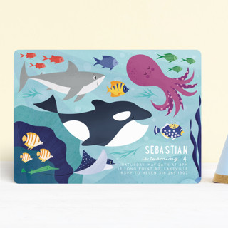 Sea Party Children's Birthday Party Invitations