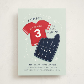 Sports Children's Birthday Party Invitations