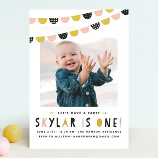 Baby Bunting Children's Birthday Party Invitations