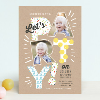 Let's Party Pictures Children's Birthday Party Invitations