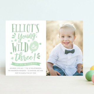 Wild & Free Children's Birthday Party Invitations